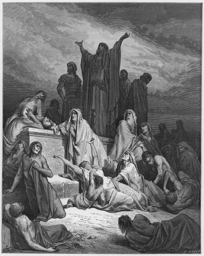 Gustave Doré Bibel: Pest in Jerusalem von Gustave Dore